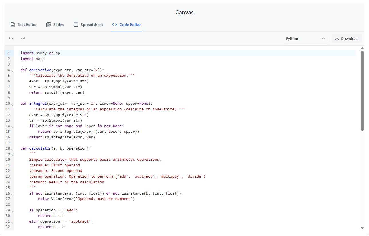 Code Editor in Thytus